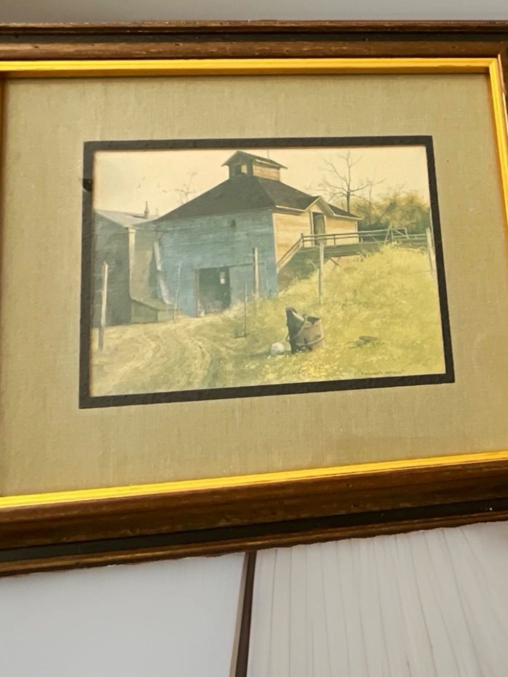 Vintage Frank M Hamilton Milon’s Hop Kiln Framed Lithograph Print Academy Arts
